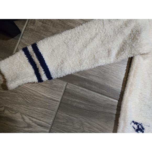 Forever 21 Cream And Blue Cardigan Sweater Women’s Size Medium - Picture 3 of 6